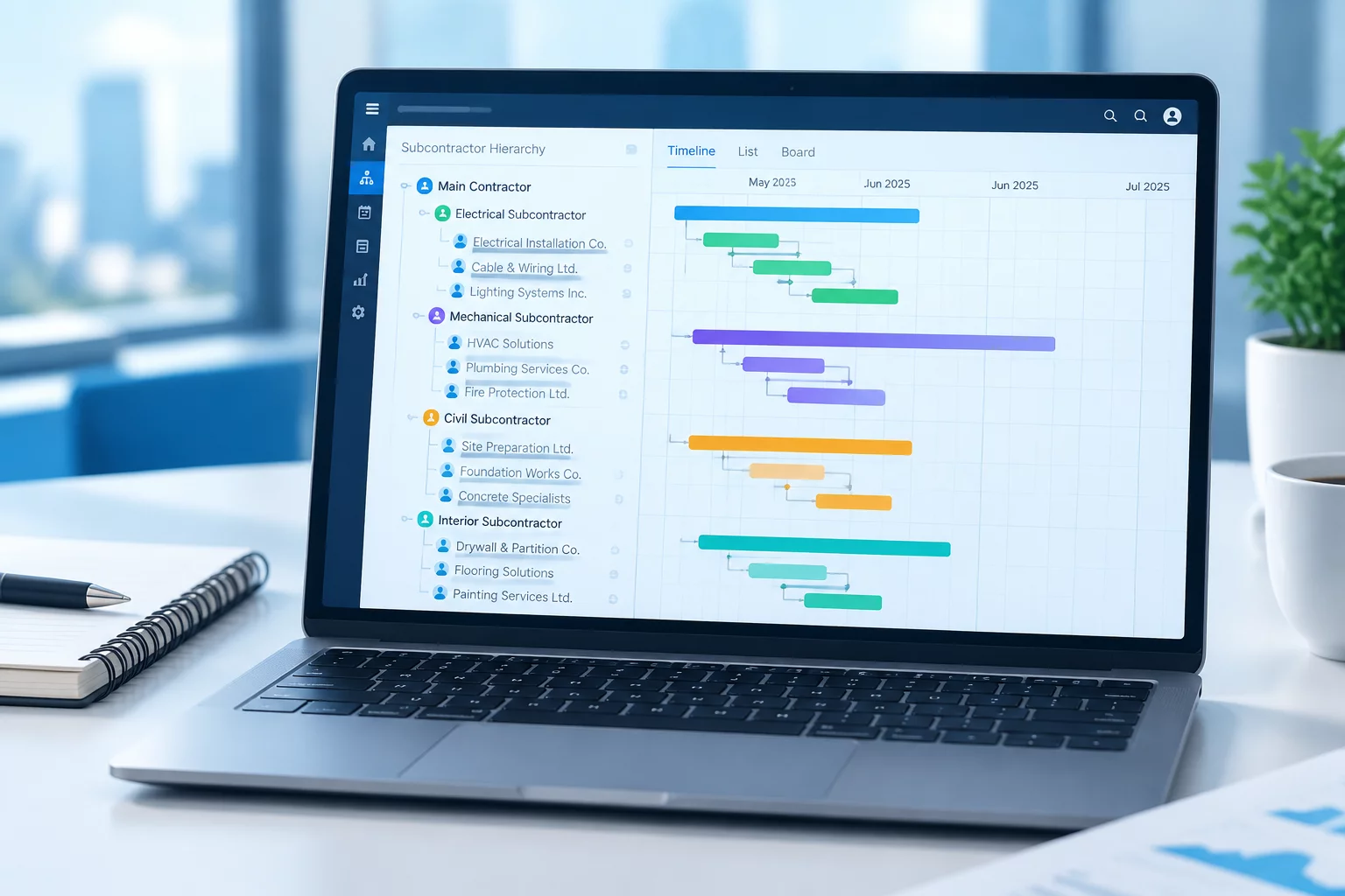 Hierarchical views in Microsoft Project Operations